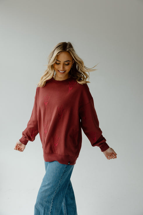 Arizona State Ritter Repeat Lantern Sleeve Crew